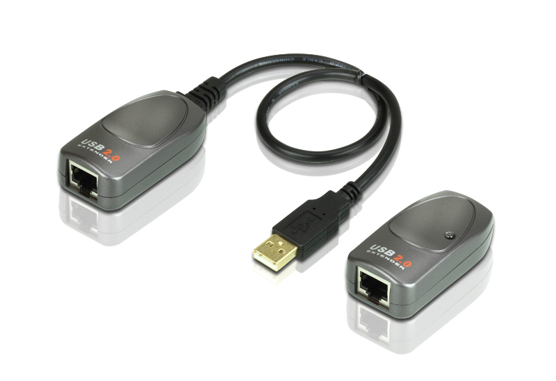  USB 2.0 Extender - send USB signals via Cat.5/5e/6 cable up to 60 meters (196 ft) at data rate of High Speed (480Mb/s)  