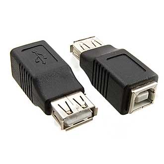  Adapter: USB 2.0 AF (Female) to BF (Female)  