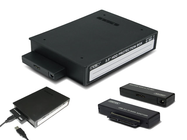  USB 3.0 to SATA Adaptor + 3.5" HDD Protection Box  