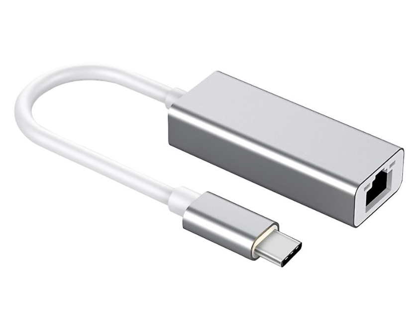  USB Type-C to Gigabit Ethernet RJ45 Adapter Aluminium Silver  