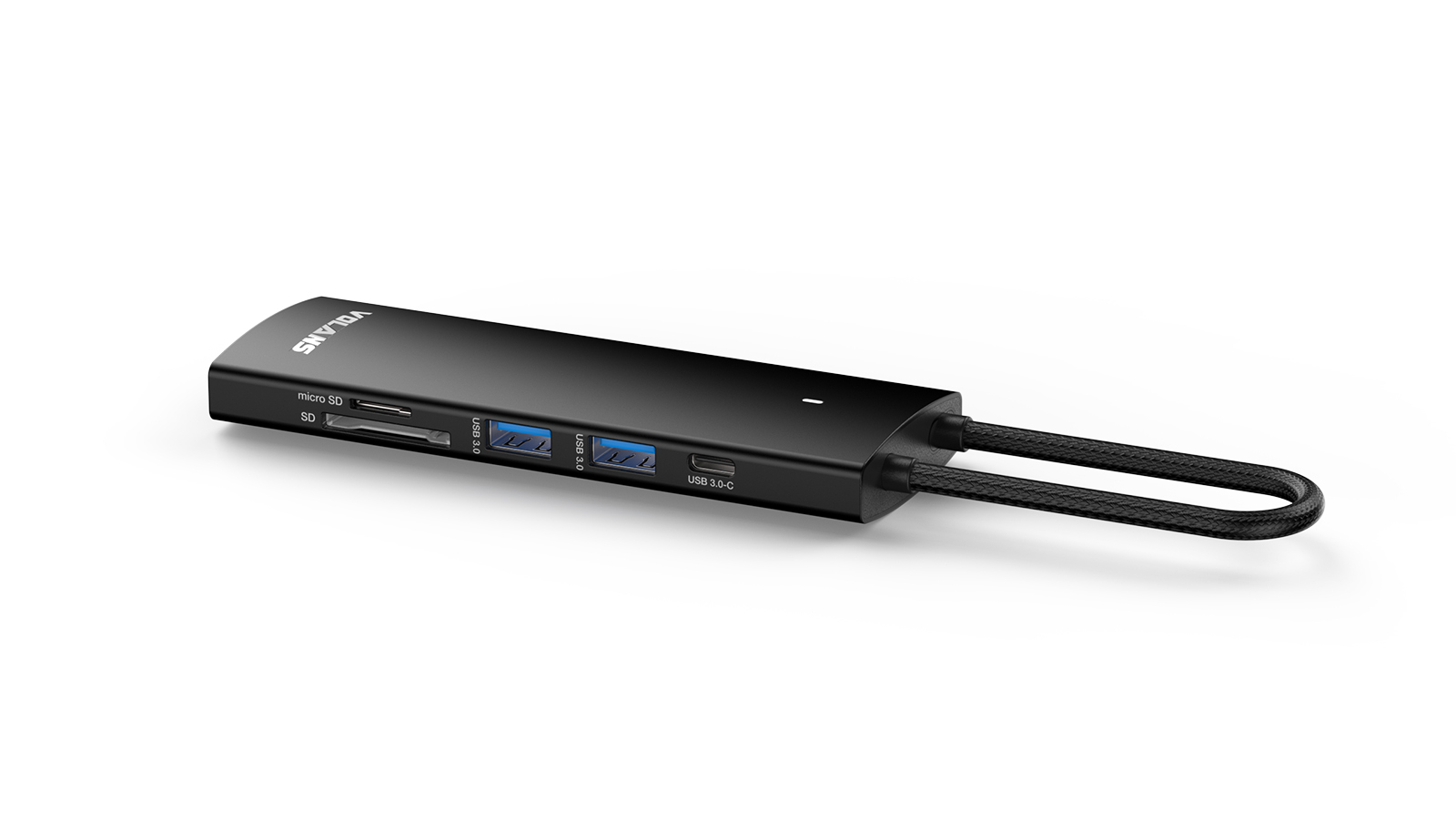  Aluminium 9-in-1 USB-C Hub with 100W PD - 1x HDMI, 2x USB-A, 2x USB-C, 1x Gigabut RJ45, 1x SD Card Reader, 1x MicroSD Card Reader  