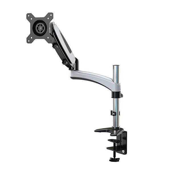  GasSpring DeskClamp Aluminium Single LCD Monitor Arm support upto 34'' w/15kgs;Tilt ;Swivel ;Rotate;VESA75/100  