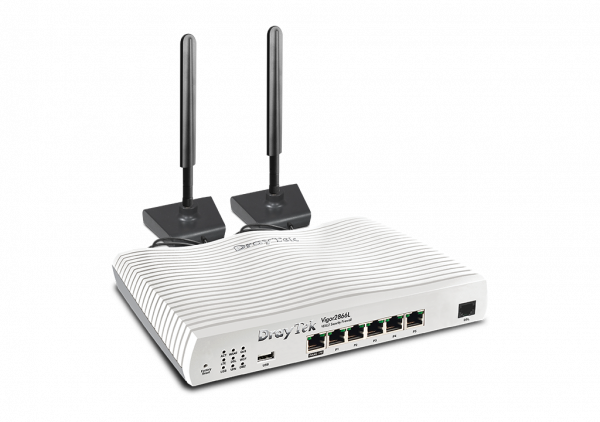  Multi WAN Router with a Cat 6 4G LTE SIM slot,  VDSL2 35b/G.Fast, 1 x GbE WAN/LAN, and 3G/4G USB WAN port for Load Balancing and Fail-over, 5 x GbE LANs, Object-based SPI Firewall, CSM, QoS, 32 x VPNs, 16 x SSL VPNs, and support VigorACS 2/3  