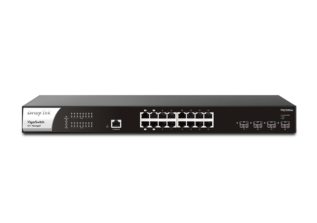  Managed POE Switch: 16 Ports 2.5GbE L2+ Managed Switch with PoE++ (400W) L2+ Managed Switch with 4 x 10GbE SFP+ slots, 4 x 2.5GbE ports with PoE++ PSE, 12 x ports with PoE+ PSE and 1 x Console port  