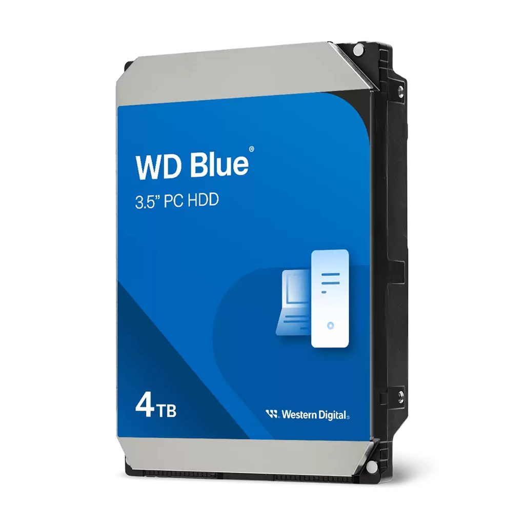 Blue PC Desktop Hard Drive - 4TB, 3.5-inch SATA HDD, 5400 RPM, CMR, 128MB cache, up to 185MB/s Blue PC Desktop Hard Drive - 4TB, 3.5-inch SATA HDD, 5400 RPM, CMR, 128MB cache, up to 185MB/s