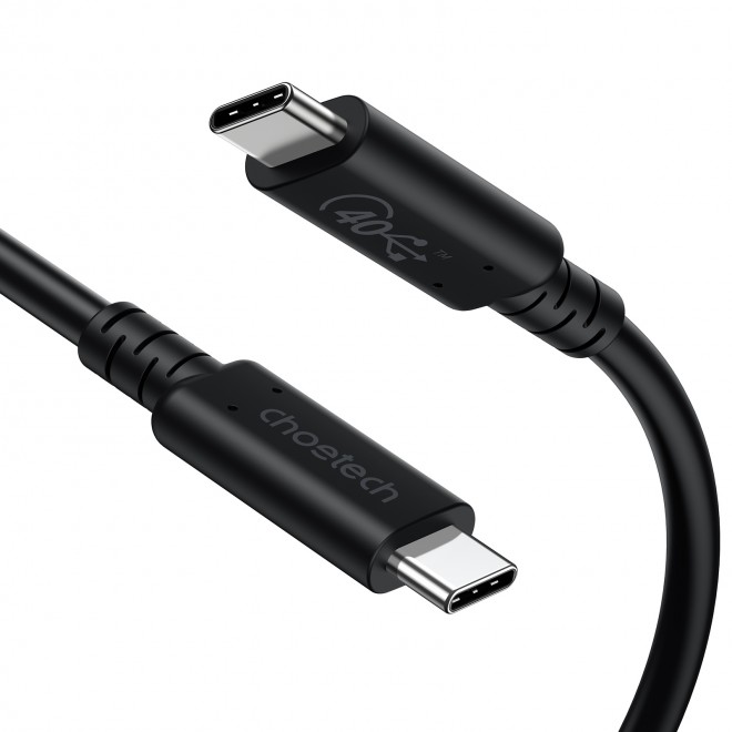  USB Type-C to USB Type-C USB4 Gen3 100W 40Gbps/8K @60Hz 0.8M Cable Black  