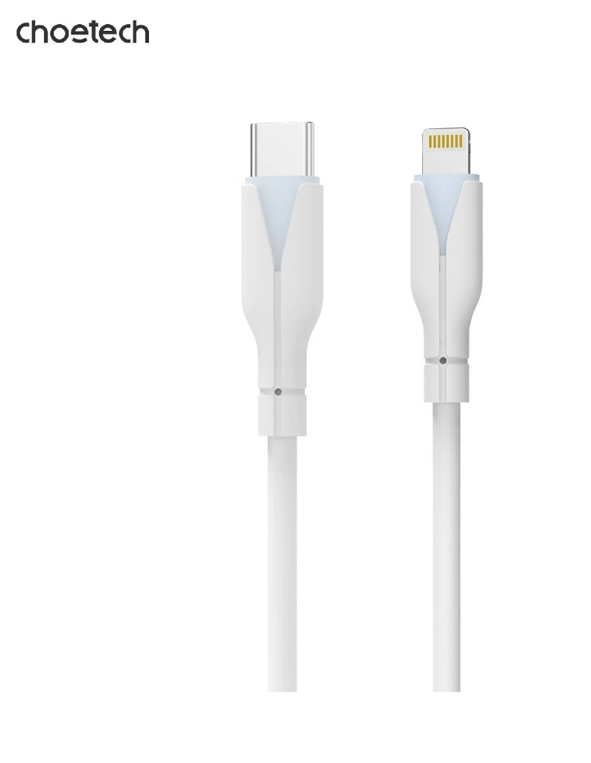  USB Type-C to Lightning Silicone Cable 1m White  