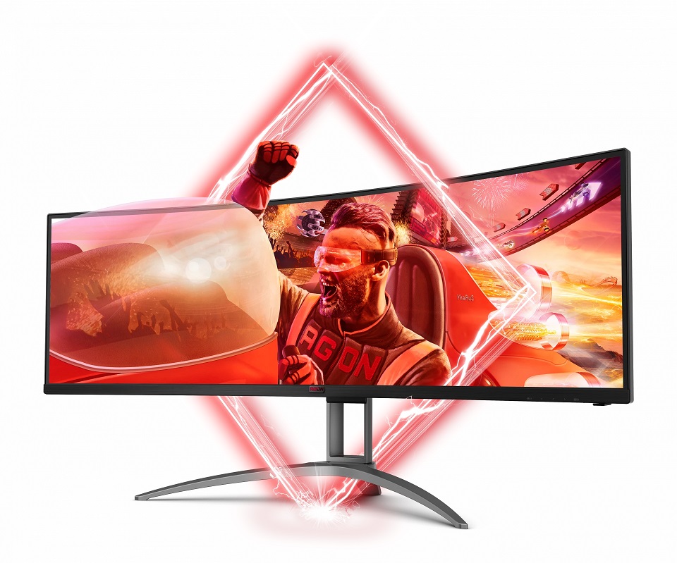  48.8" DQHD Curved Monitor: Antiglare, 32:9, 3000:1, 4ms, 5120x1440 @165Hz, 1x DP/3x HDMI, USB3.1 Hub, Speakers (2x 5W), VESA 100x100<br>  