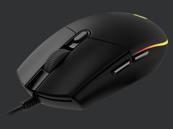  <b>Wired Gaming Mouse:</b> Lightsync G203 <b>Black</b><br>200-8000 DPI, LIGHTSYNC RGB, 6 Programmable Buttons, USB Wired  