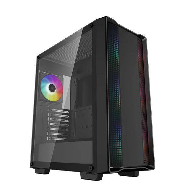  <b>Mid-Tower Case:</b> DeepCool CC560 ARGB V2 - Black<br>4x 120mm ARGB Fans, 1x USB 3.0 + 1x USB 2.0, Tempered Glass Side Panel, Supports: ATX/m-ATX/mini-ITX  