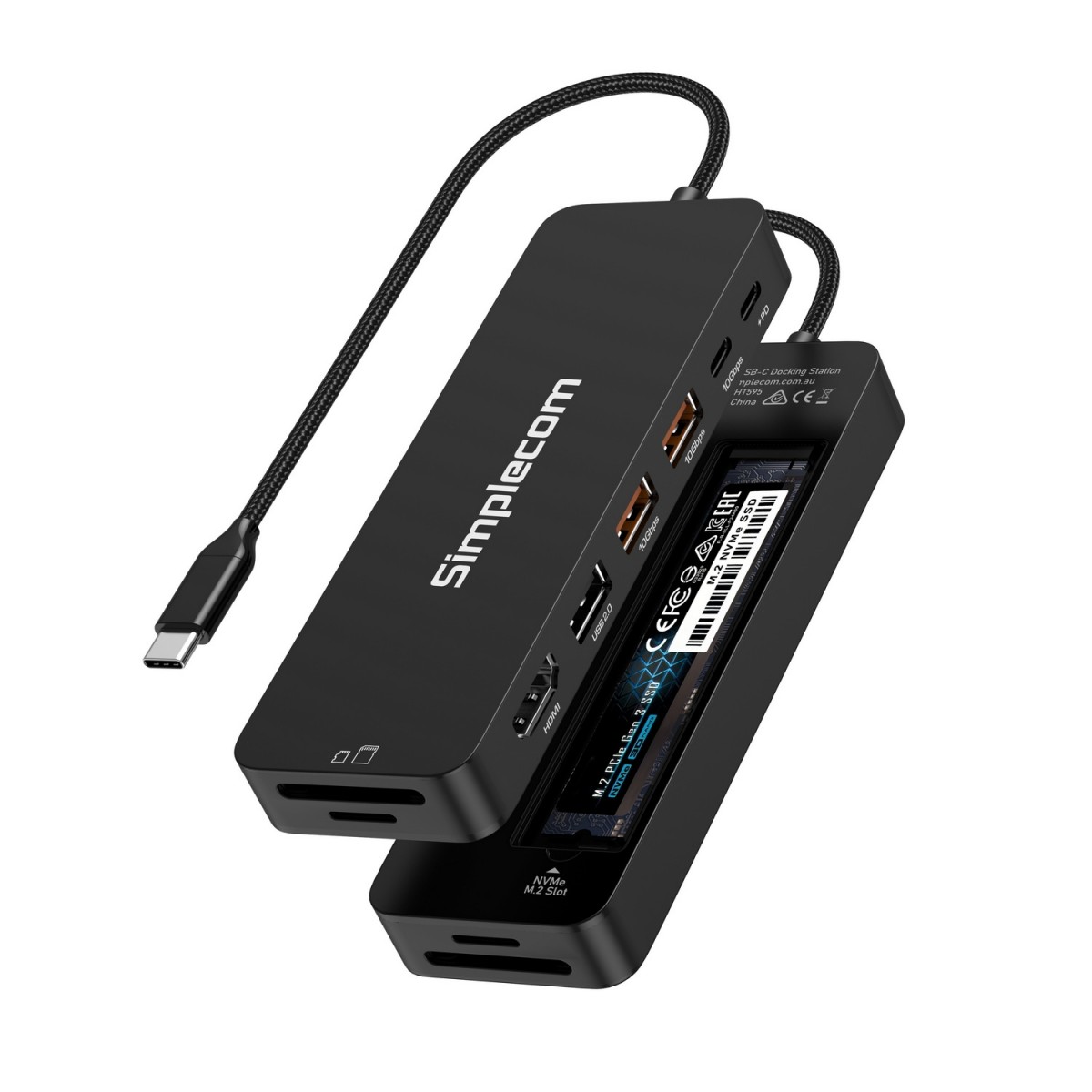  9-in-1 USB-C Multiport Docking Station with NVMe M.2 Enclosure  