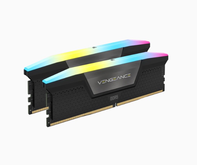  Dual Channel: 32GB (2x16GB) DDR5 6000MHz C40 Vengeance RGB - Optimised for Intel Desktop Memory  