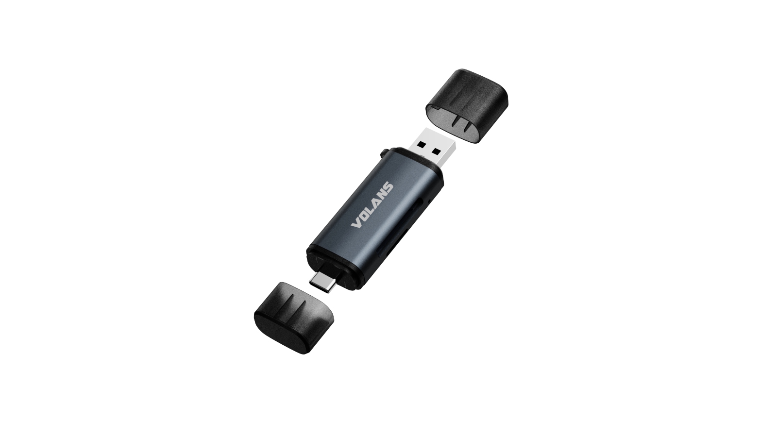  USB-A & USB Type-C SD/Micro SD Card Reader  