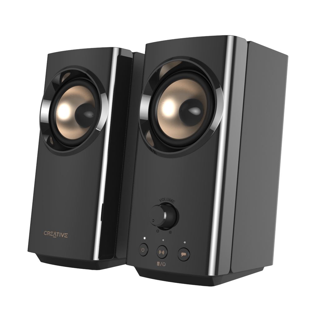  Speaker: Creative T60, 2.0 speakers with bluetooth, USB, 2x 15w RMS - Black  