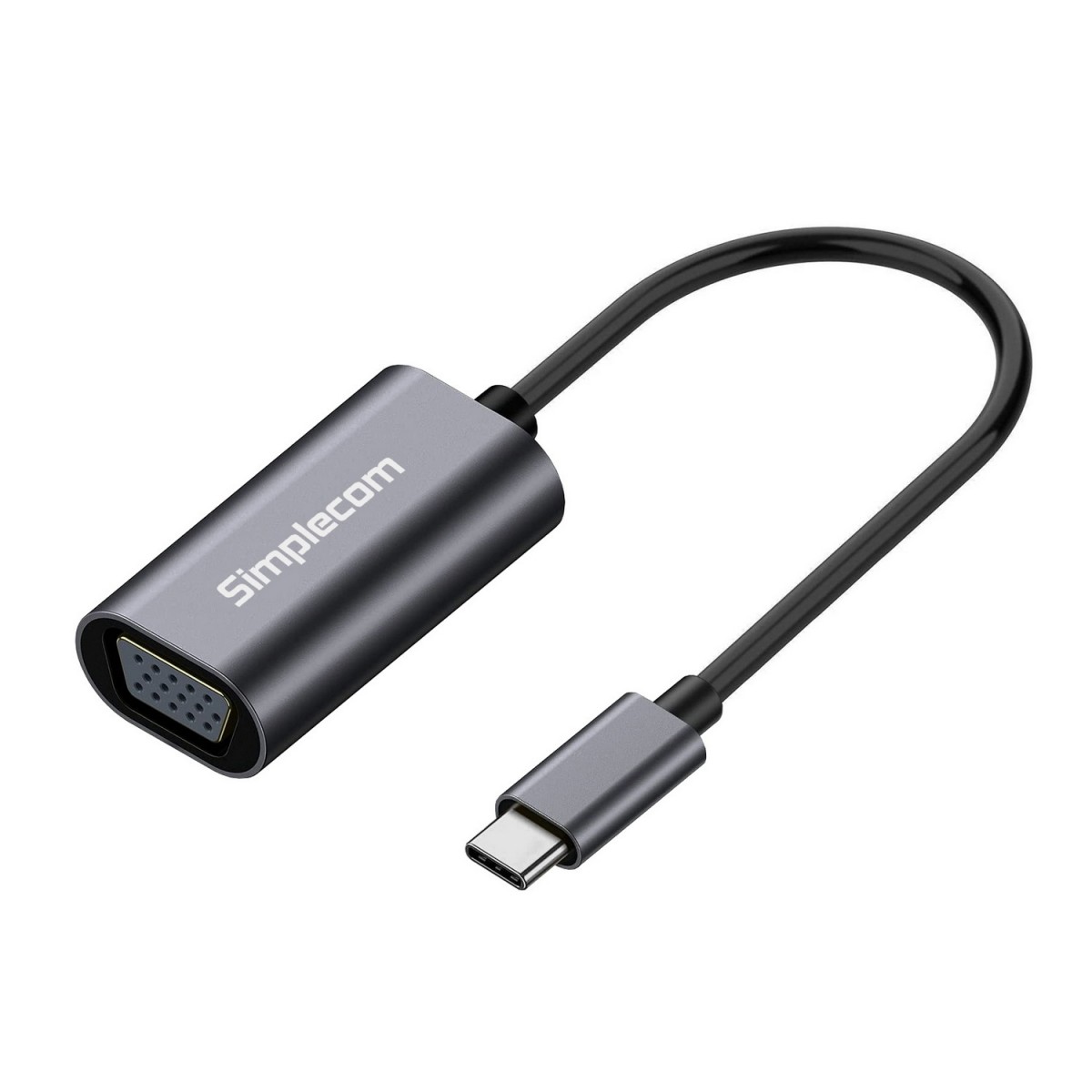  USB-C Type-C to VGA Adapter Full HD 1080p  