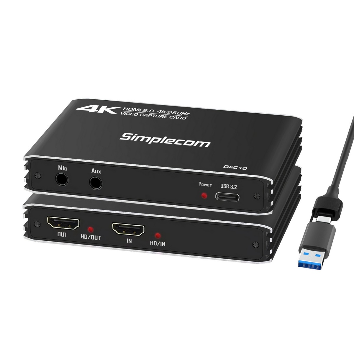  HDMI 2.0 to USB 4K@60hz Video Capture Card Stream and Record in 4K 60FPS  