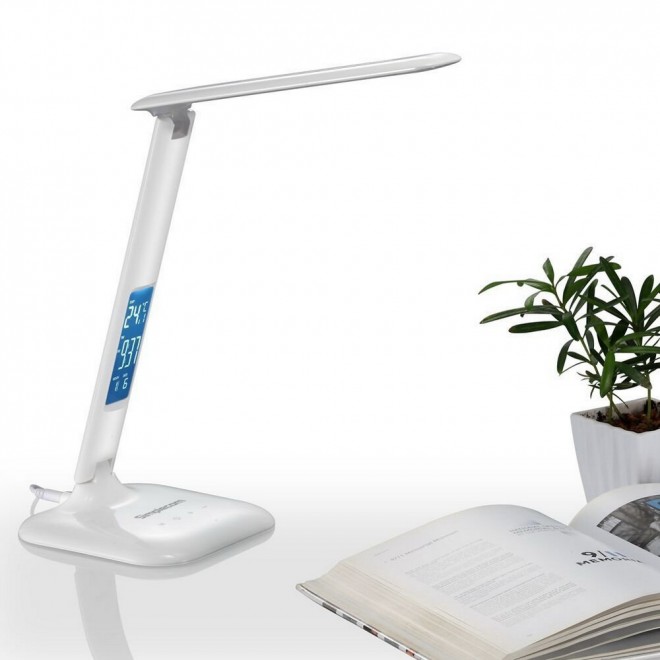  Lamp: LED Desk Dimmable Touch Control Multifunction 4W with Digital Clock  