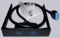 Front USB3.0 panel, 3.5" 2x Ports OEM Front USB3.0 panel, 3.5" 2x Ports OEM