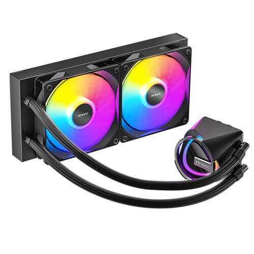  Liquid CPU Cooler: Skeleton 240 ARGB, 240mm Radiator, 2x 120 ARGB PWM Fans, 277x120x27mm, <br>Support: Intel LGA115X /1200/1700/1851/20XX, AMD AM5, AM4, AM3  