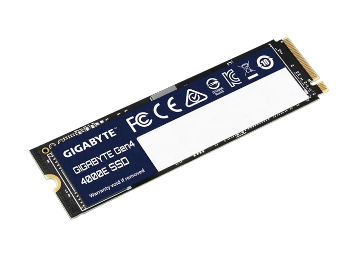  <b>M.2 NVMe SSD:</b> Gigabyte 4000E 1TB, PCIe Gen4, Read: 4000MB/s, Write: 3900MB/s, 1.5m MTBF  