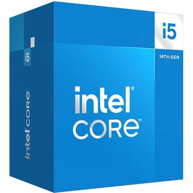  <B>Intel 14th Gen. LGA1700 CPU: i5-14500</B><BR>14-Cores (6P-Cores/8E-Cores), 20-Threads, 5GHz (Turbo) 20MB Cache, 154W MAX<BR>Intel UHD Graphics 770, CPU Cooler Included  