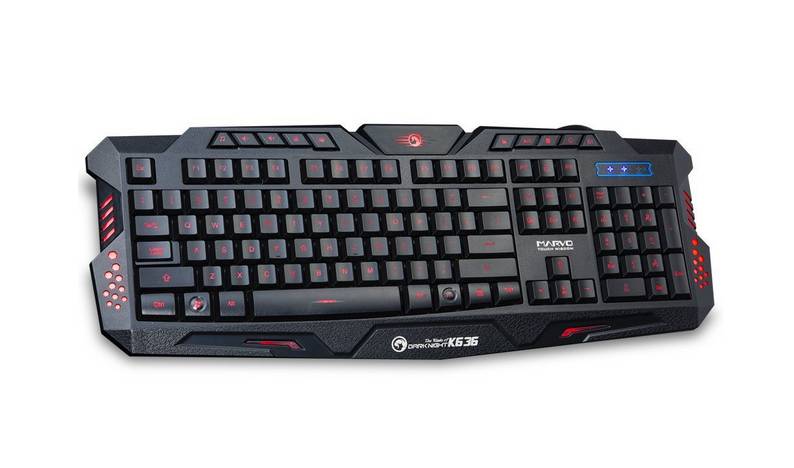  <b>Gaming Keyboard:</b> MARVO K636, USB Gaming Keyboard, 3x Backlight Colours  