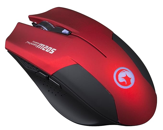  <b>Wired Gaming Mouse:</b> MARVO M205 Red, 7 Colour RGB, 2400 DPI  