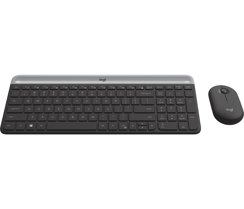  <b>Keyboard & Mouse:</b> MK470 Slim Wireless Keyboard and Mouse Black  