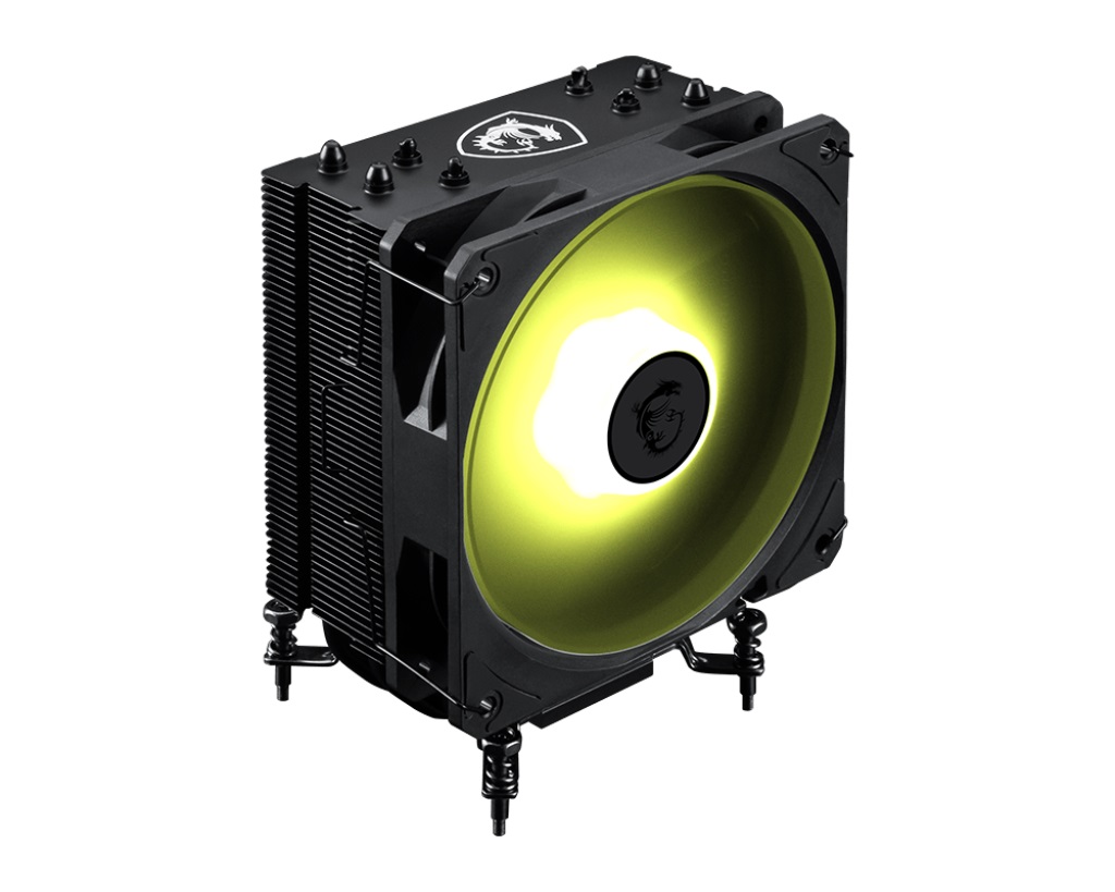 CPU Cooler: MSI MAG COREFROZR AA13 - Black, 120mm ARGB PWM Fan, 152x121x94.5mm<br>Support: Intel LGA1700, LGA1851, AMD AM5, AM4 CPU Cooler: MSI MAG COREFROZR AA13 - Black, 120mm ARGB PWM Fan, 152x121x94.5mm<br>Support: Intel LGA1700, LGA1851, AMD AM5, AM4