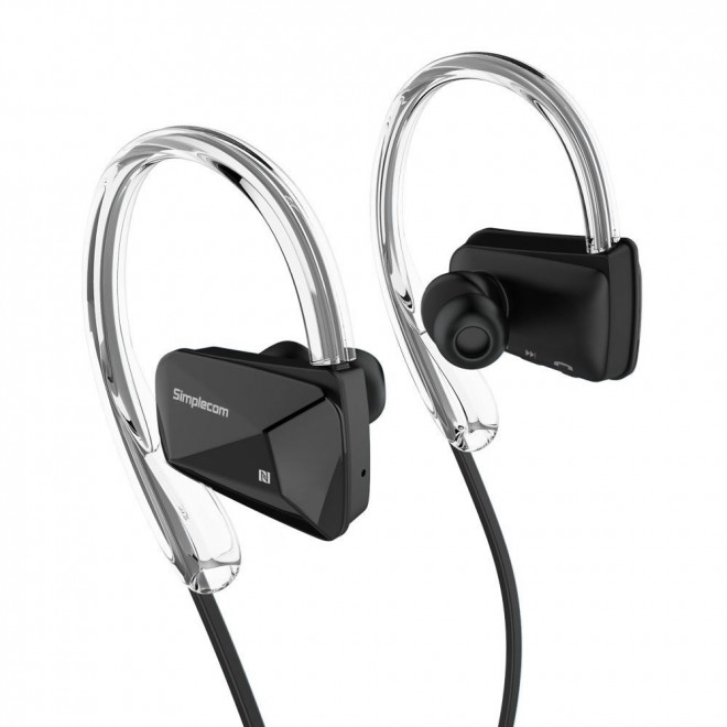  Bluetooth Neckband Sports Headphones with NFC Black  