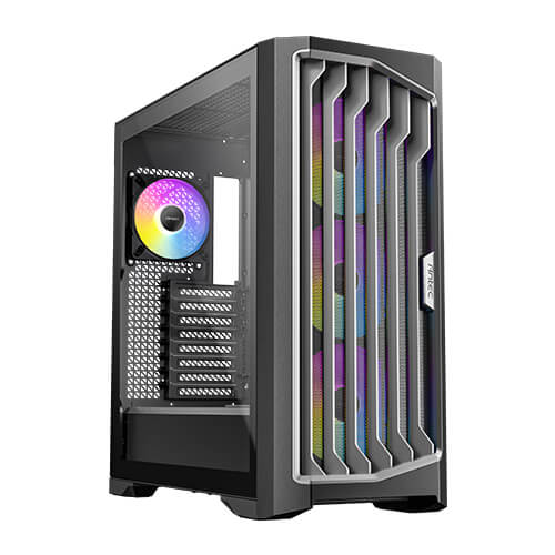  <b>Full-Tower Case</b>: Antec Performance 1 FT ARGB - Black<BR>3x 140mm ARGB Fans + 1x 120mm ARGB Fan, 2x USB 3.0, 1x USB Type-C, 1x Headphone/Mic Combo, Temperature Display, Tempered Glass Side Panels, Supports: E-ATX, ATX, mATX, mini-ITX  