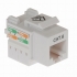 RJ45 Cat 6 Keystone Socket - White RJ45 Cat 6 Keystone Socket - White