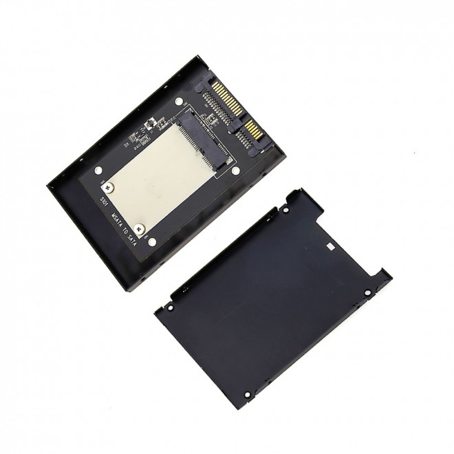  mSATA SSD to 2.5" SATA Converter Enclosure Aluminium Case 7mm  