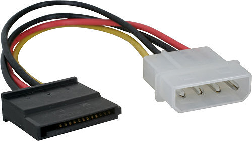  1x Molex Power(M) to 1x SATA Power(F) Adapter 5cm  