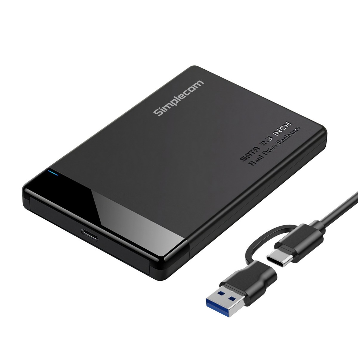  Tool-free 2.5" SATA HDD SSD to USB-C Enclosure USB 3.2 Gen 1  