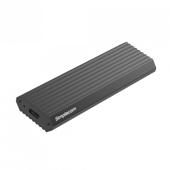  NVMe PCIe (M Key) M.2 SSD to USB 3.1 (Gen 2) Type-C (USB-C) Enclosure 10Gbps, Grey  