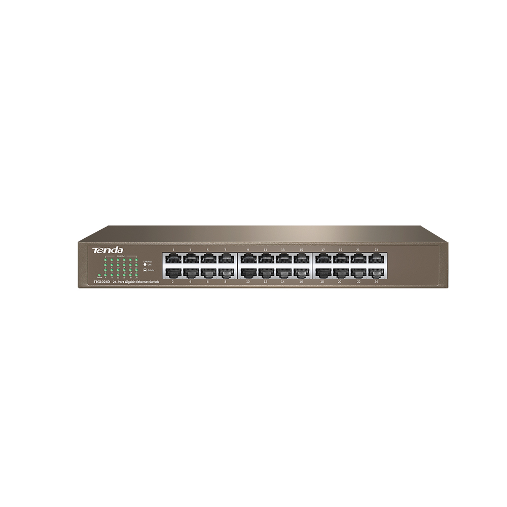  24-Port Gigabit Ethernet Switch, Wall mounting: support, Rack mounting: support  