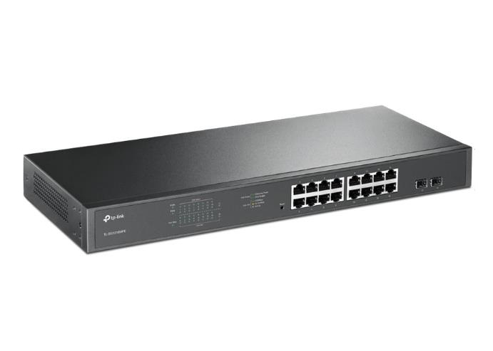  Managed Switch : JetStream 16-Port Gigabit Easy Smart PoE/PoE+ Switch  