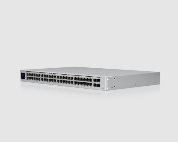  POE SWITCH: UniFi 48 port Managed Gigabit Layer2 & Layer3 switch - 48x Gigabit Ethernet Ports w/ 32x 802.3at POE+, 4x SFP Port Touch Display 195W  