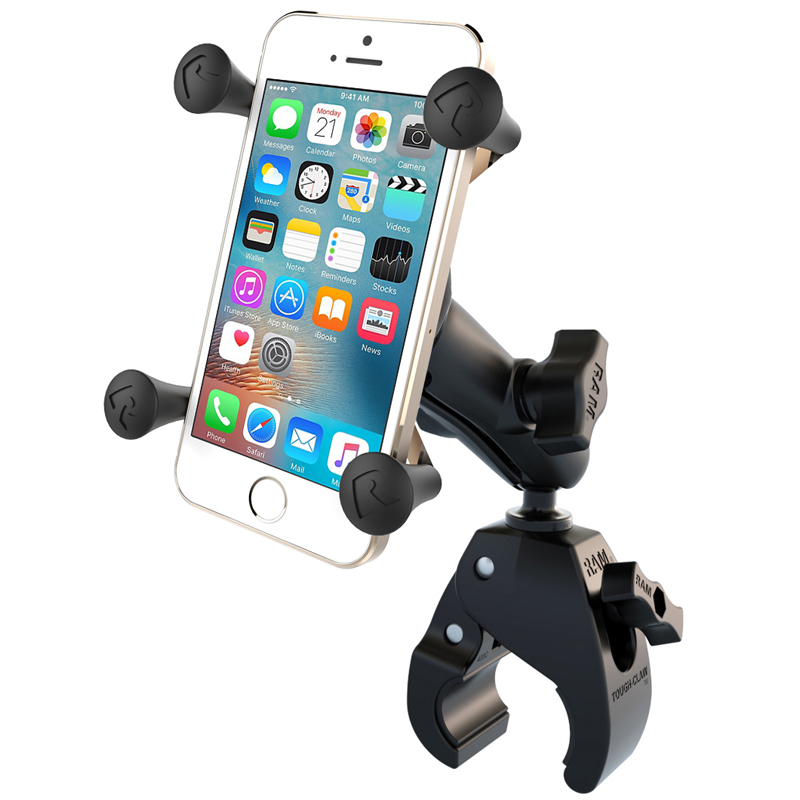  RAM Small Tough-Claw Base with Double Socket Arm and Universal X-Grip Cell/iPhone Cradle  