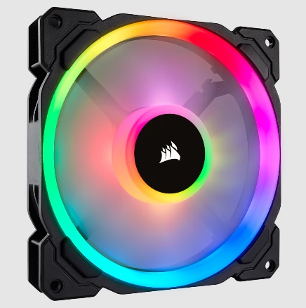  140mm Fan: Light Loop Series LL140 RGB - Black<br> 140mm RGB PWM, 600-1300 RPM, 25 dBA  