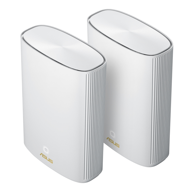  ZenWiFi AX Hybrid XP4(2-PK) AX1800 WiFi Routers With Built In 1300 Mbps HomePlug AV2 Powerline, Solution For Thick Wall Homes, White (wifi6)  
